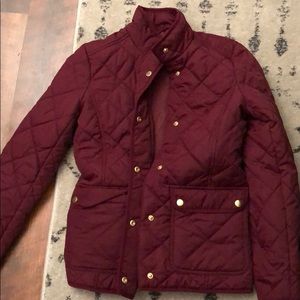 JCrew cranberry jacket